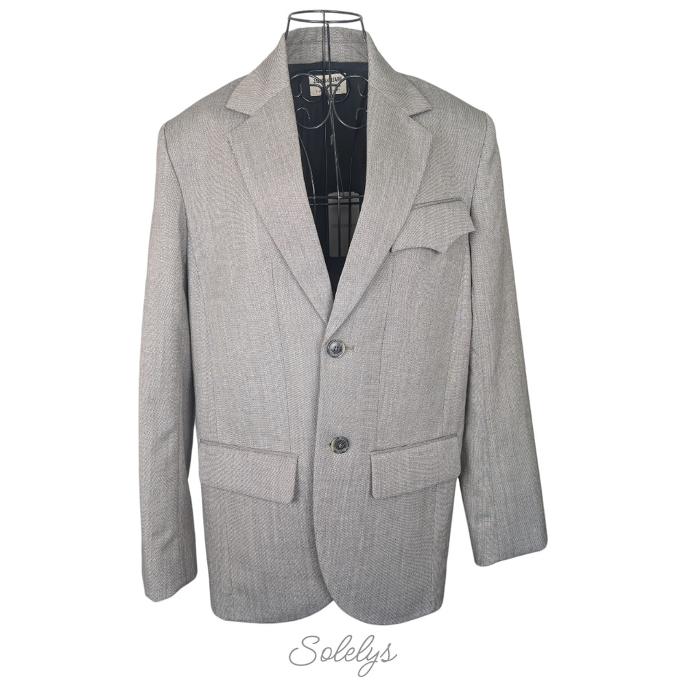 Zadig & Voltaire Défilé NWT Vivi Tailleur Chine Wool Menswear Blazer 38 Medium